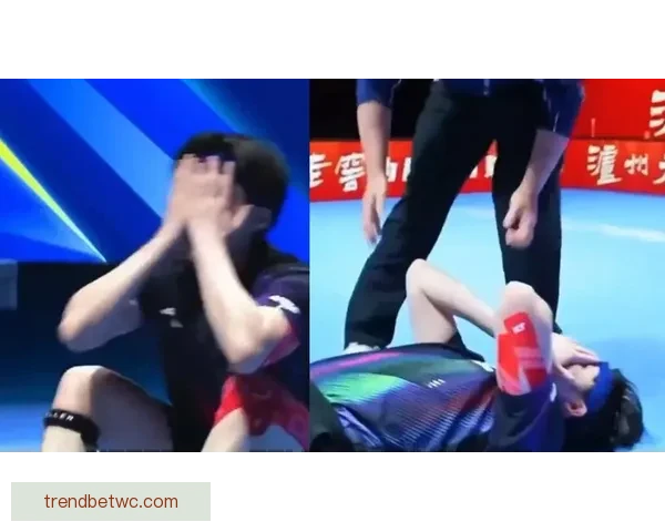 刘国正妻子看王楚钦比赛泪洒现场 累到双手撑地感动不已